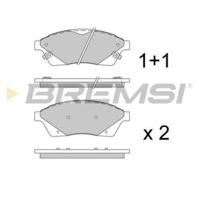 BP3694.JPG Kit Pastiglie Freno Anteriore Cadillac Srx Bp3694 2088 7798 Con Contatto Segnalazione Usura S.f. Mando Bremsi