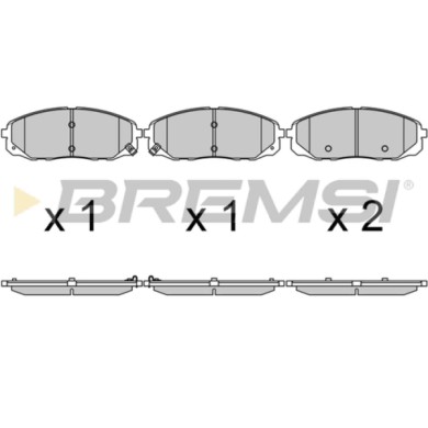 BP3703.JPG Kit Pastiglie Freno Anteriore Kia Carnival/grand Carnival Iii Bp3703 58101-a9a00 Con Contatto Segnalazione Usura S.f.
