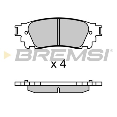 BP3704.JPG Kit Pastiglie Freno Posteriore Lexus Nx Bp3704 04466-78010 S.f. Akebono Bremsi