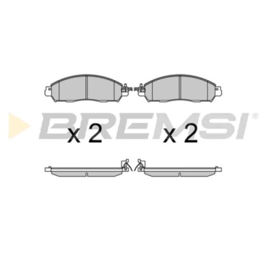 BP3721.JPG Kit Pastiglie Freno Anteriore Nissan Np300 Navara Pick-up Renault Alaskan Bp3721 D1030-4ja0a S.f. Akebono Bremsi