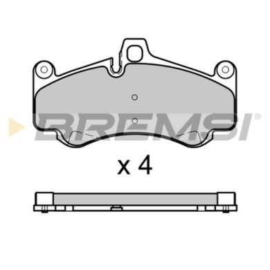 BP3726.JPG Kit Pastiglie Freno Anteriore Porsche 911 911 Cabriolet Carrera Gt Boxster Bp3726 98035193900 S.f. Brembo Bremsi