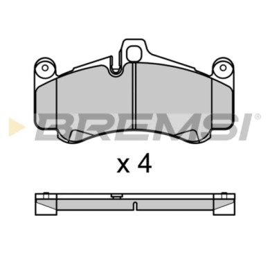 BP3728.JPG Kit Pastiglie Freno Anteriore Porsche 911 Bp3728 99735194891 S.f. Brembo Bremsi