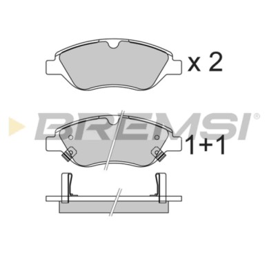 BP3736.JPG Kit Pastiglie Freno Anteriore Fiat Tipo 2 Volumi/coda Spiovente Tipo Station Wagon Tipo Tre Volumi Bp3736 7 736 762 3