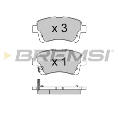 BP3740.JPG Kit Pastiglie Freno Anteriore Suzuki Liana Bp3740 55810-54g00 Con Contatto Segnalazione Usura S.f. Akebono Bremsi