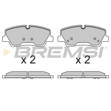 BP3743.JPG Kit Pastiglie Freno Posteriore Hyundai H350 Autobus H350 Furgonato H350 Pianale Piatto/telaio Bp3743 58301-59a10 Fren