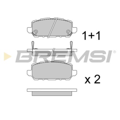 BP3745.JPG Kit Pastiglie Freno Posteriore Honda Cr-z Hr-v Bp3745 43022-t2j-h00 S.f. Akebono Bremsi