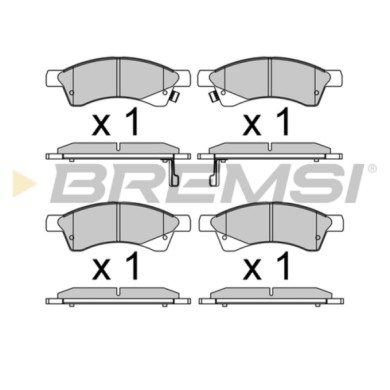 BP3746.JPG Kit Pastiglie Freno Anteriore Tata Indigo (4v2) Bp3746 2779-4210-0125 Bremsi