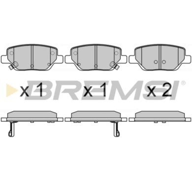 BP3748.JPG Kit Pastiglie Freno Posteriore Fiat Tipo 2 Volumi/coda Spiovente Tipo Station Wagon Tipo Tre Volumi Bp3748 7 736 771 