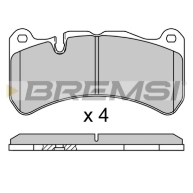 BP3752.JPG Kit Pastiglie Freno Anteriore Maserati Grancabrio Mercedes-benz Clk Clk Cabriolet Slk Bp3752 980139070 Freno A Disco 