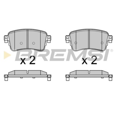 BP3753.JPG Kit Pastiglie Freno Posteriore Toyota Proace City Verso Mpv / Space Wagon Bp3753 Su001-a6136 Con Segnalazione Acustic