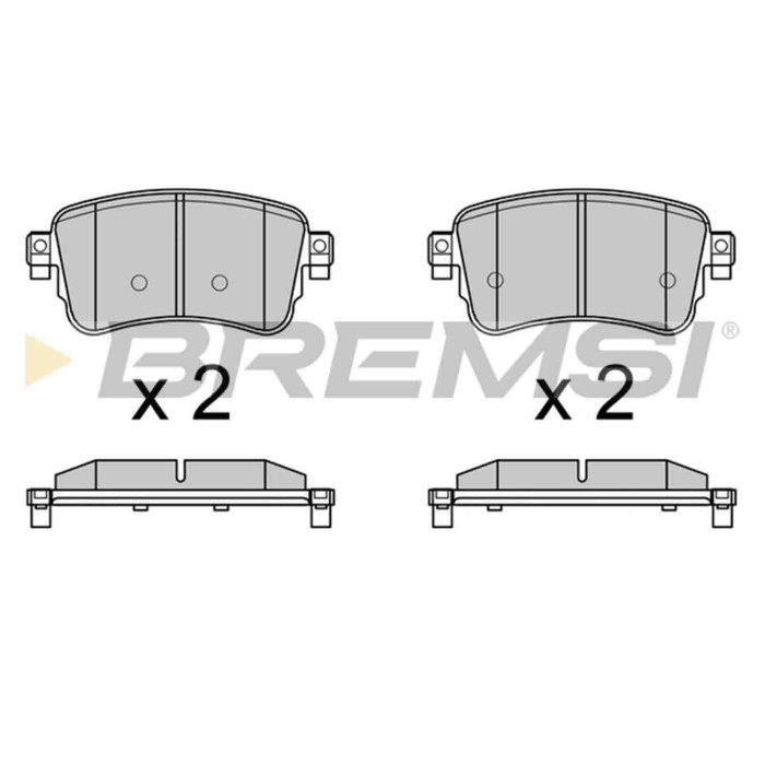 BP3753.JPG Kit Pastiglie Freno Posteriore Toyota Proace City Verso Mpv / Space Wagon Bp3753 Su001-a6136 Con Segnalazione Acustic