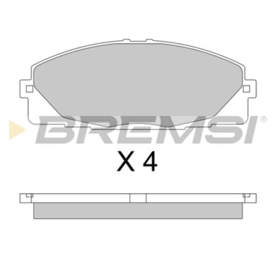 BP3763.JPG Kit Pastiglie Freno Anteriore Toyota Hiace Iv Autobus Hiace Iv Furgonato Hilux Vii Pick-up Bp3763 04465-26420 S.f. Ak