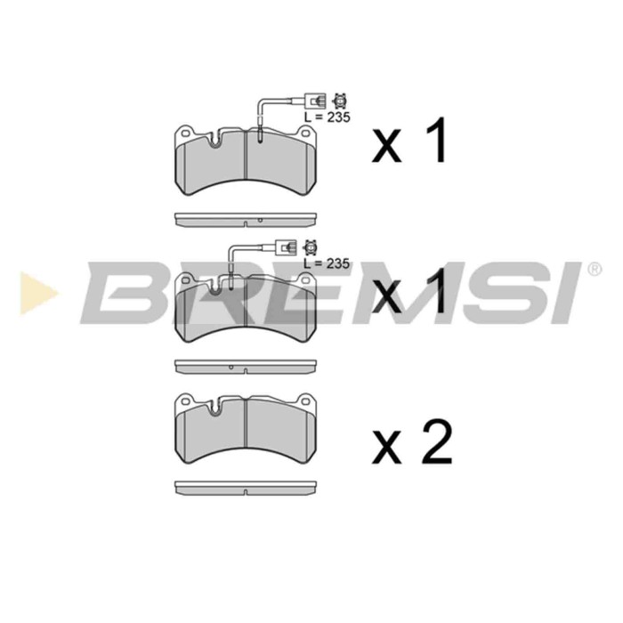 BP3764.JPG Kit Pastiglie Freno Anteriore Alfa Romeo Stelvio Giulia Bp3764 6000629065 Con Contatto Segnalazione Usura S.f. Brembo