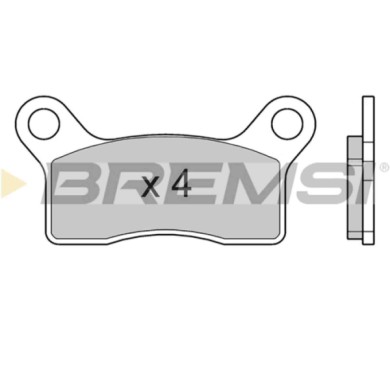 BP3765.JPG Kit Pastiglie Freno Posteriore Piaggio M500 Casalini M10 Bp3765 F0040000735 Microcar Bremsi