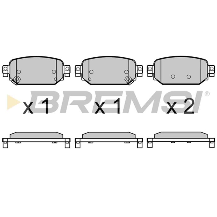 BP3768.JPG Kit Pastiglie Freno Posteriore Mazda 3 3 Tre Volumi Cx-3 Bp3768 Bay0-26-43z Con Contatto Segnalazione Usura Bremsi