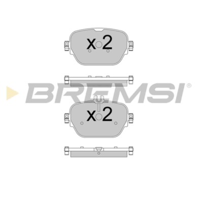 BP3770.JPG Kit Pastiglie Freno Posteriore Mercedes-benz Amg Gt (x290) Bp3770 000 420 30 04 S.f. Trw Bremsi
