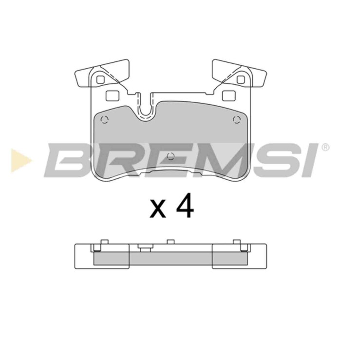 BP3773.JPG Kit Pastiglie Freno Posteriore Mercedes-benz Classe C (w204) Bp3773 000 420 34 00 Predisposto Per Contatto Segnalazio