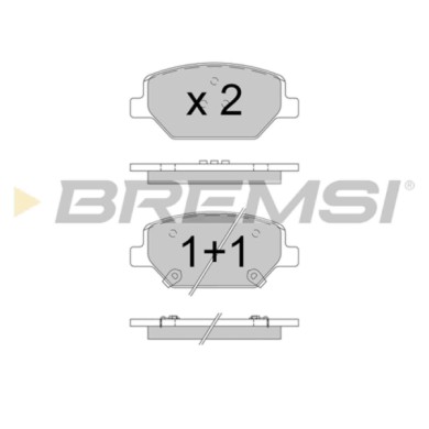 BP3775.JPG Kit Pastiglie Freno Anteriore Chevrolet Camaro Cabriolet Bp3775 2330 3281 Con Contatto Segnalazione Usura S.f. Ate - 