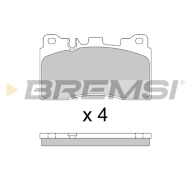 BP3778.JPG Kit Pastiglie Freno Posteriore Mercedes-benz Classe E (w212) Bp3778 005 420 64 20 Predisposto Per Contatto Segnalazio