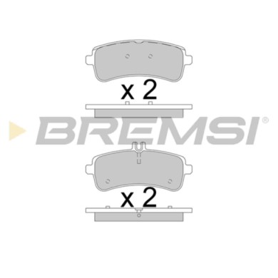 BP3780.JPG Kit Pastiglie Freno Posteriore Mercedes-benz Amg Gt (x290) Bp3780 000 420 32 04 S.f. Trw Bremsi