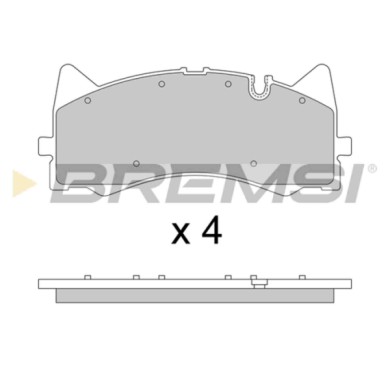 BP3781.JPG Kit Pastiglie Freno Anteriore Mercedes-benz Amg Gt (c190) Bp3781 4204700 S.f. Akebono Bremsi