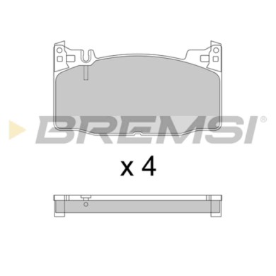 BP3783.JPG Kit Pastiglie Freno Anteriore Mercedes-benz Classe S Bp3783 4204600 Predisposto Per Contatto Segnalazione Usura Brems