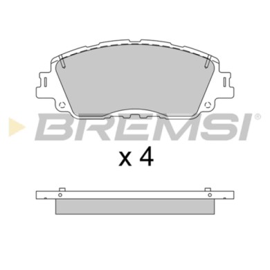 BP3785.JPG Kit Pastiglie Freno Anteriore Lexus Ux Toyota Camry Rav 4 V Bp3785 04465-76010 S.f. Akebono Bremsi
