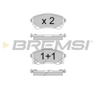 BP3788.JPG Kit Pastiglie Freno Anteriore Toyota Corolla Tre Volumi Bp3788 446502470 Bremsi