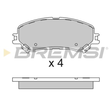 BP3793.JPG Kit Pastiglie Freno Anteriore Renault Espace V (jr) Bp3793 41 06 061 24r S.f. Akebono Bremsi