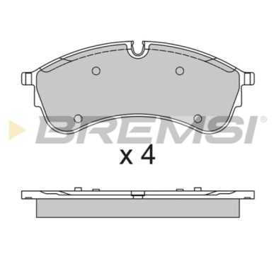 BP3794.JPG Kit Pastiglie Freno Anteriore Man Tge Autobus Bp3794 2n0698151a Bremsi