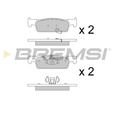 BP3798.JPG Kit Pastiglie Freno Anteriore Smart Forfour 2 Volumi/coda Spiovente Fortwo Cabriolet Fortwo Coupú Bp3798 453 421 11 0