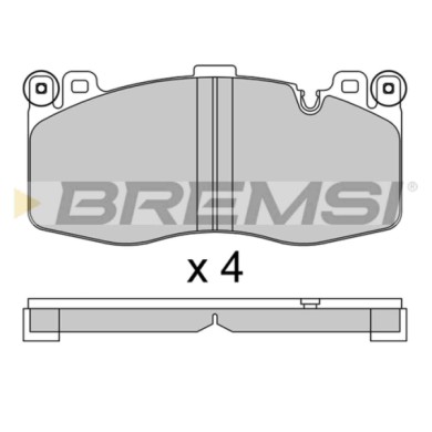 BP3801.JPG Kit Pastiglie Freno Anteriore Bmw X5 X6 Bp3801 34112365765 Predisposto Per Contatto Segnalazione Usura Bremsi