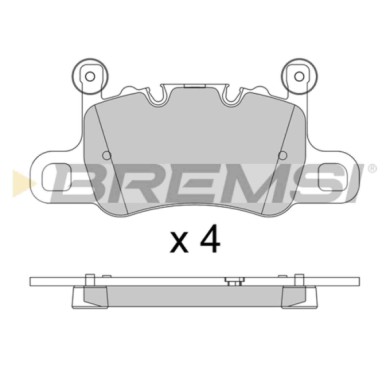 BP3804.JPG Kit Pastiglie Freno Posteriore Porsche 911 (991) Bp3804 971 698 451 E S.f. Brembo Bremsi