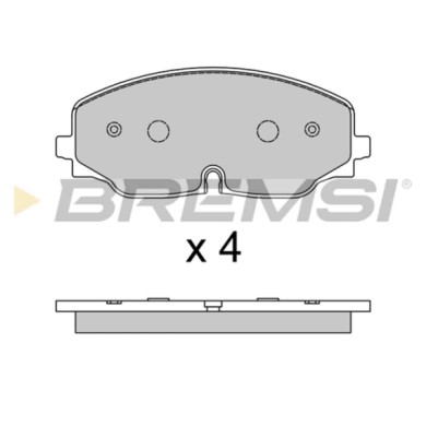 BP3809.JPG Kit Pastiglie Freno Anteriore Volkswagen Atlas Bp3809 3qf698151 S.f. Trw Bremsi