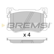 BP3813.JPG Kit Pastiglie Freno Anteriore Hyundai Genesis Genesis Coupú Bp3813 58101-3na50 Con Segnalazione Acustica Usura S.f. S