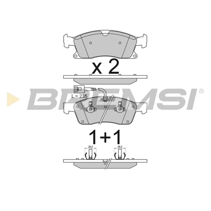 BP3814.JPG Kit Pastiglie Freno Anteriore Maserati Levante Suv Bp3814 673004427 Con Sensore Usura Integrato S.f. Ate Bremsi