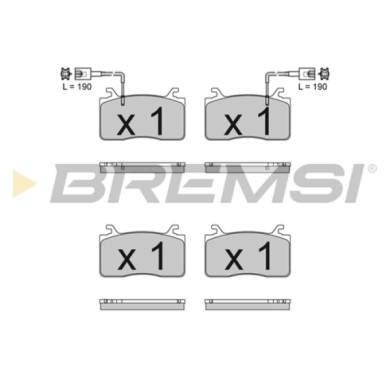 BP3833.JPG Kit Pastiglie Freno Anteriore Alfa Romeo Giulia Stelvio 22904 Con Contatto Segnalazione Usura S.f. Brembo Bremsi