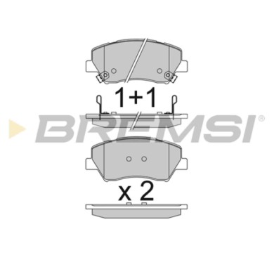 BP3842.JPG Kit Pastiglie Freno Anteriore Renault Fluence Bp3842 41 06 030 46r Con Contatto Segnalazione Usura S.f. Ate - Teves B