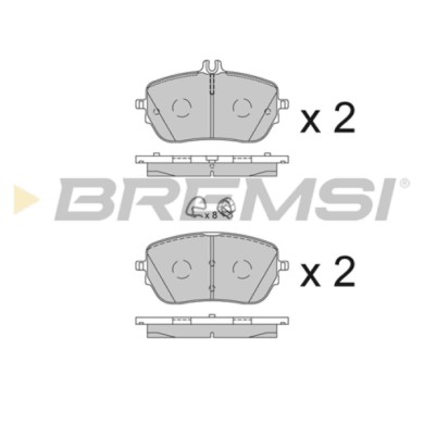BP3853.JPG Kit Pastiglie Freno Anteriore Mercedes-benz Classe A Tre Volumi Classe A Cla Shooting Brake Classe B Cla Bp3853 42069