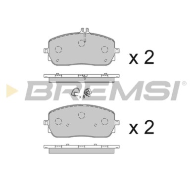 BP3854.JPG Kit Pastiglie Freno Anteriore Mercedes-benz Glb (x247) Bp3854 000 420 12 03 Bremsi