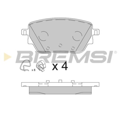 BP3855.JPG Kit Pastiglie Freno Posteriore Mercedes-benz Classe A (w177) Bp3855 000 420 45 02 Bremsi