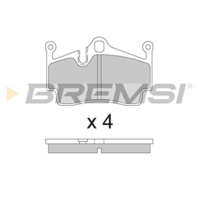 BP3857.JPG Kit Pastiglie Freno Posteriore Porsche 718 Boxster 718 Cayman Boxster Cayman Bp3857 987.352.939.00 S.f. Brembo Bremsi