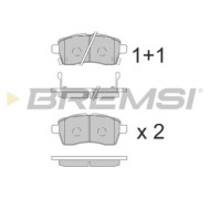 BP3858.JPG Kit Pastiglie Freno Anteriore Suzuki Ignis Iii Bp3858 55810-62r00 Con Contatto Segnalazione Usura S.f. Hitachi Bremsi