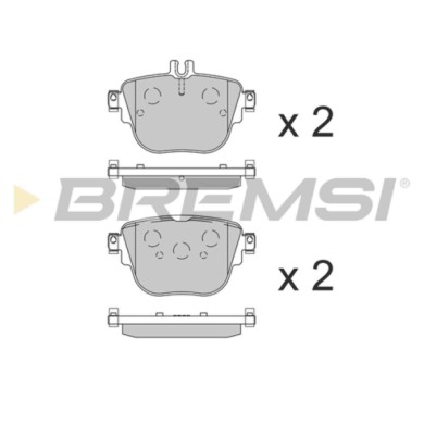 BP3859.JPG Kit Pastiglie Freno Posteriore Mercedes-benz Classe E (w213) Bp3859 000 420 62 00 Predisposto Per Contatto Segnalazio