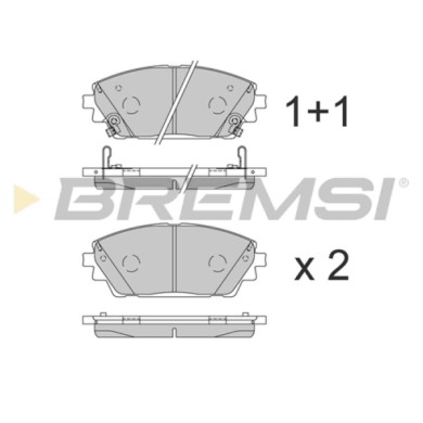BP3861.JPG Kit Pastiglie Freno Anteriore Mazda 3 2 Volumi/coda Spiovente 3 Tre Volumi Bp3861 Bcya3328z Con Segnalazione Acustica
