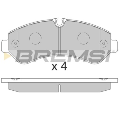 BP3864.JPG Kit Pastiglie Freno Posteriore Mercedes-benz Sprinter 5-t Furgonato Sprinter 5-t Pianale Piatto/telaio Bp3864 907 420