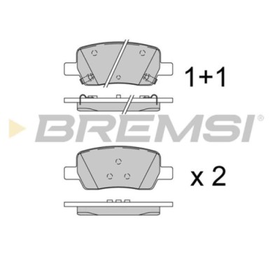 BP3935.jpg Kit Pastiglie Freno Posteriore Hyundai Santa Fú Iv Kia Sorento Iv Bp3935 58302-p2a51 Bremsi