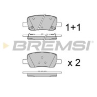 Kit Pastiglie Freno Posteriore Hyundai Santa Fú Iv Kia Sorento Iv Bp3935 58302-p2a51 Bremsi