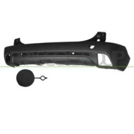 Paraurti Posteriore Nero/goffrato Con Fori Pdc+supporti Per Peugeot 2008 Dal 2013 Al 2016