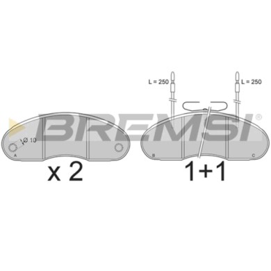 BP7243.JPG Kit Pastiglie Freno Anteriore Renault Trafic Autobus Trafic Furgonato Trafic Pianale Piatto/telaio Bp7243 77 01 203 8